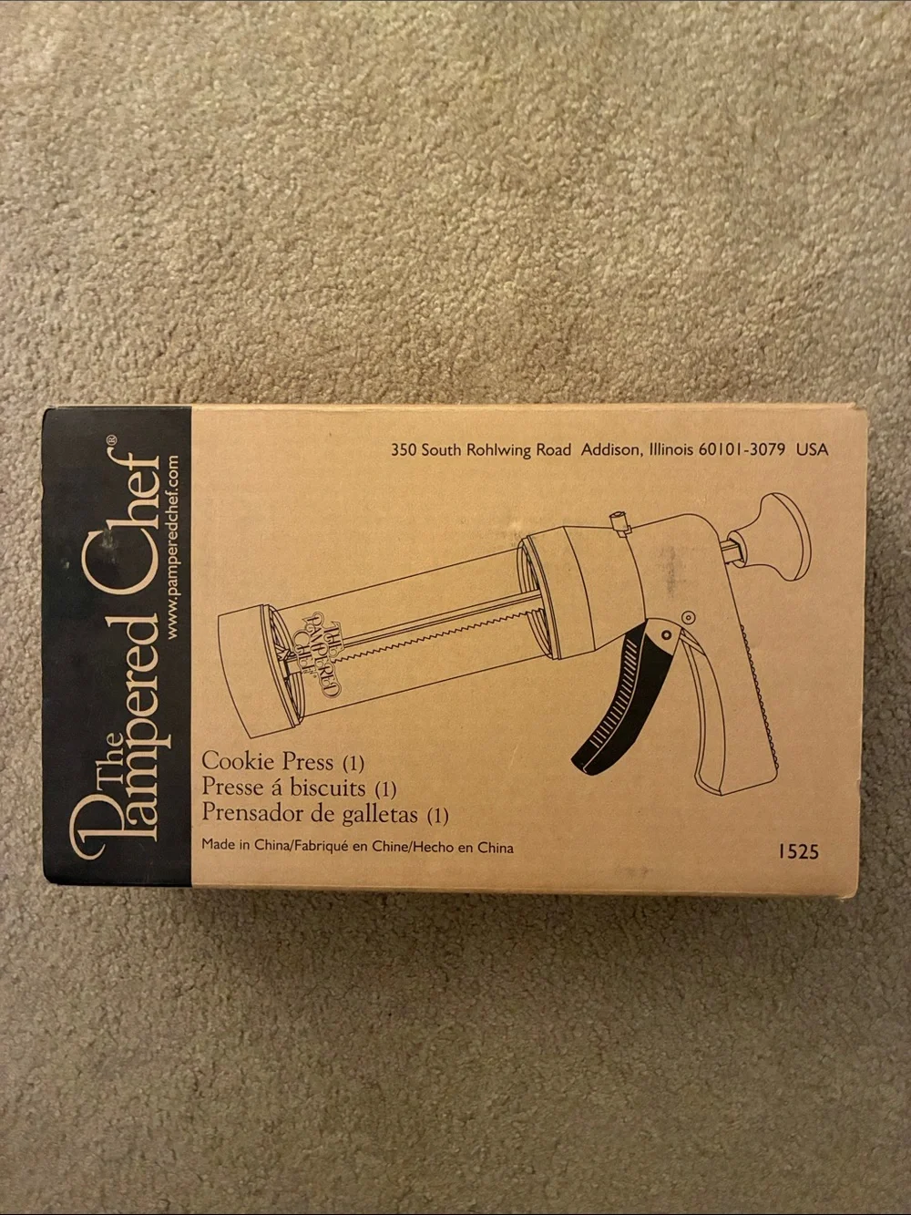 Vintage The Pampered Chef Cookie Press